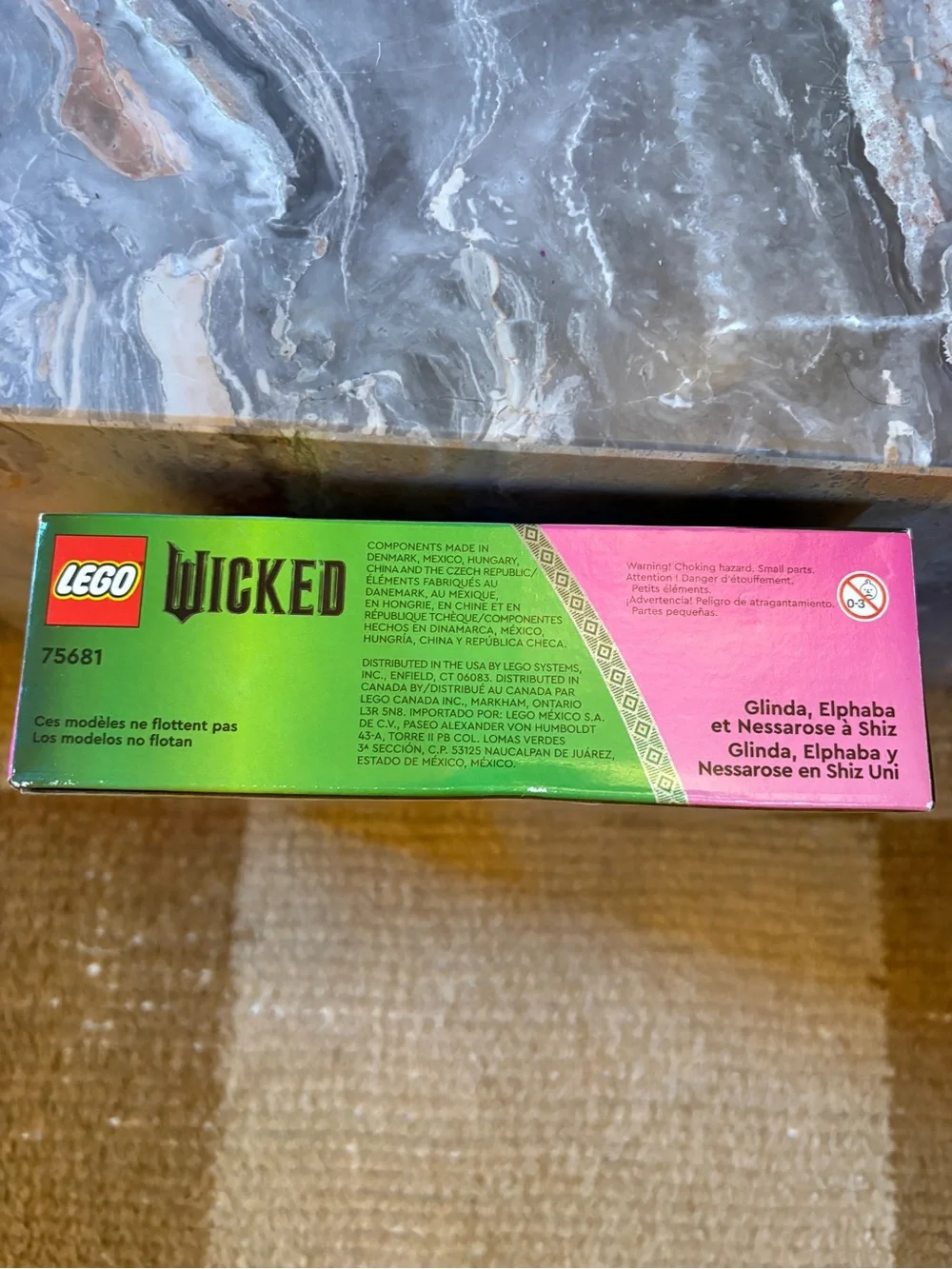 LEGO Wicked Glinda, Elphaba & Nessarose at Shiz Uni set NEW {75681}